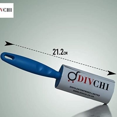 Pawfecto Lint Roller+4 Refill Sticky Replacement Heads Easily and Quickly removes animal fur, hairs, dust and fluff from garments, furniture, carpet, and car seats (2 handle 8 rolls)