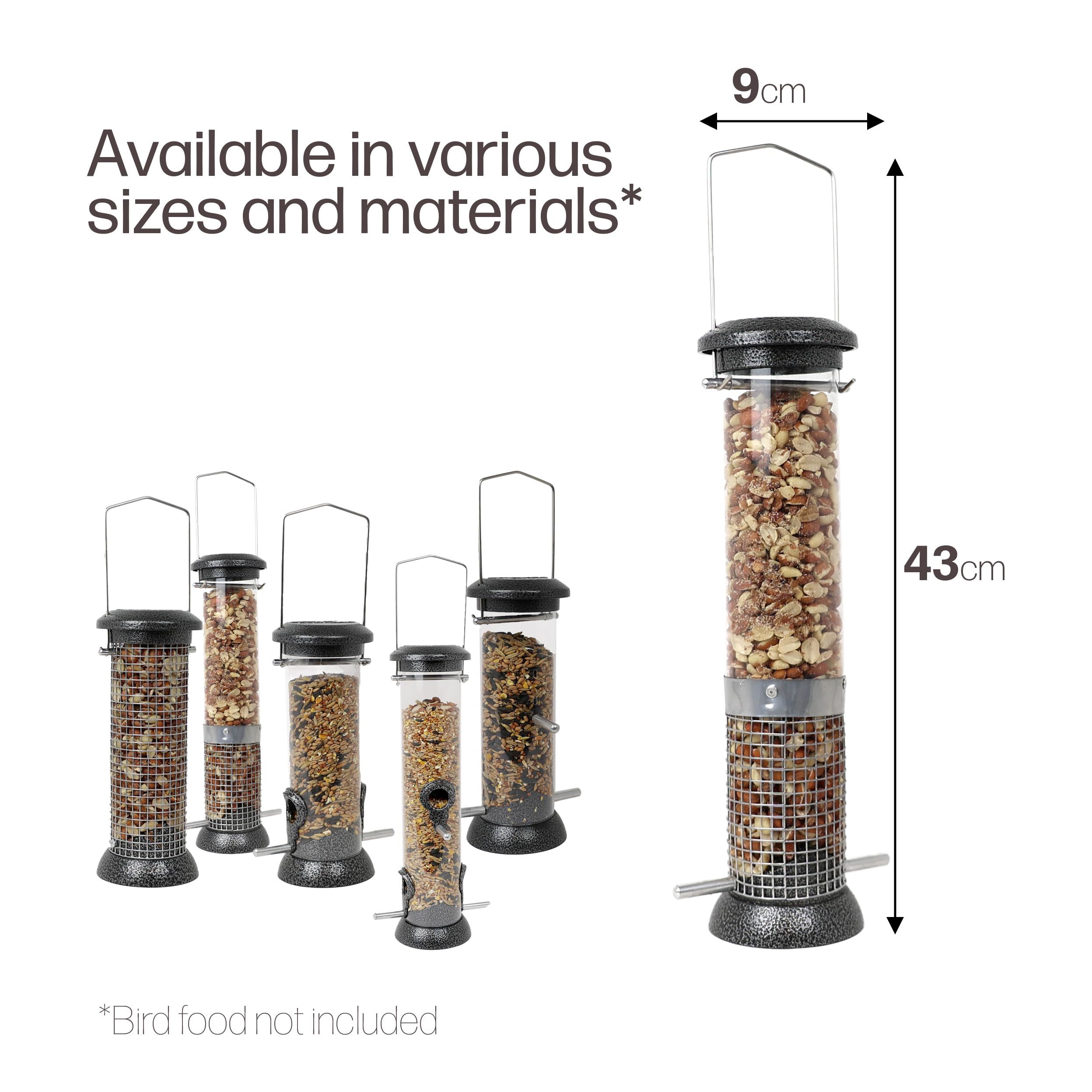 Pawfecto Peanut Feeder For Birds Hanging Bird Feeders Easy To Clean Durable Birdfeeder With Mesh For Feeding Suet Nibbles And Sprinkles (Large) - Image 6