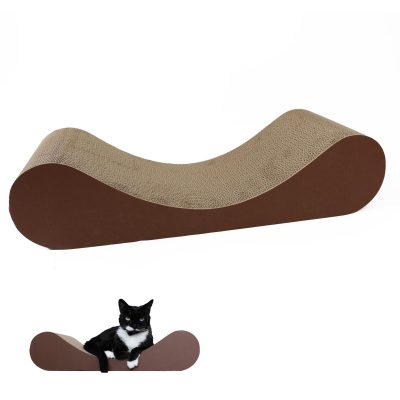 Pawfecto Cat Scratching Board Cat Lounge Bed With Catnip | Bed For Kitty | Cats Scratchers | Pet Cardboard | Scratch Pad | Kitten Scratching Boards