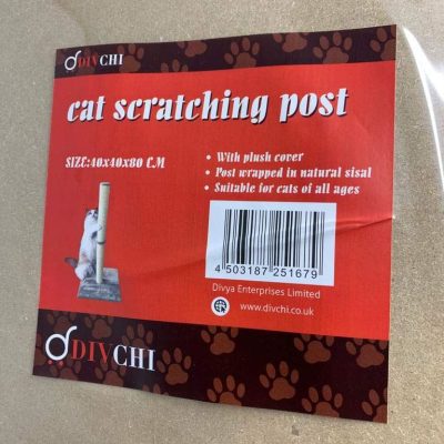 Pawfecto 31" Cat Scratching Post 80 cm for Cats - Keep Your Cat Happy and Your Furniture Safe