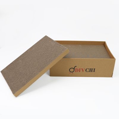 Pawfecto Cat Scratching Board With Box 5 Pcs Cat Scratch Pad With Catnip | Bed For Kitty | Cats Scratchers | Pet Cardboard | Kitten Scratching Boards